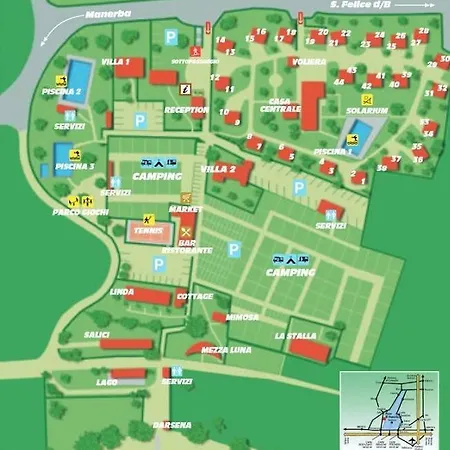 Dreizimmerwohnung Villaggio Sanghen * Manerba del Garda